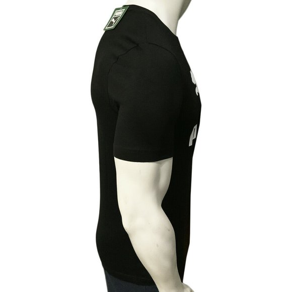 NWT PUMA MEN'S BLACK CREW NECK SHORT SLEEVE T-SHIRT SIZE S - Picture 2 of 5